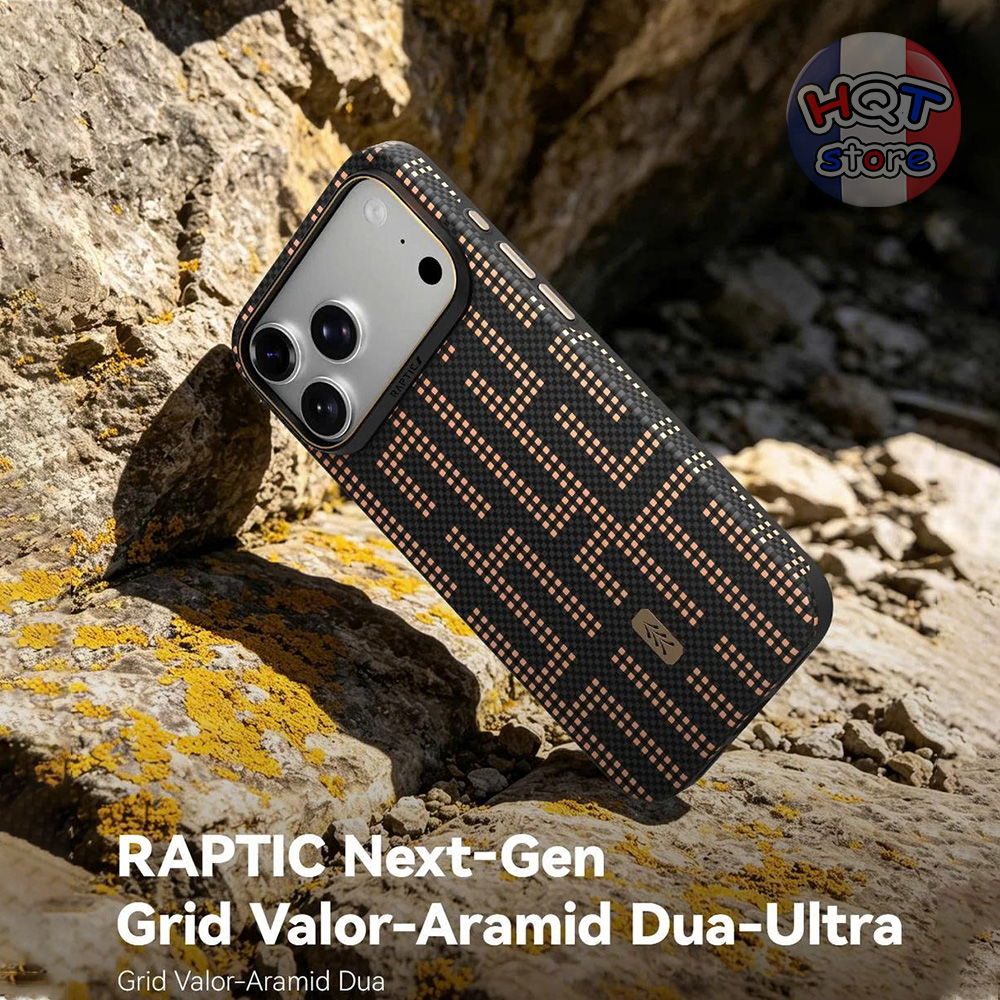 Ốp Raptic Aramid Ultra Grid Valor iPhone 18 Pro Max / Pro / 17