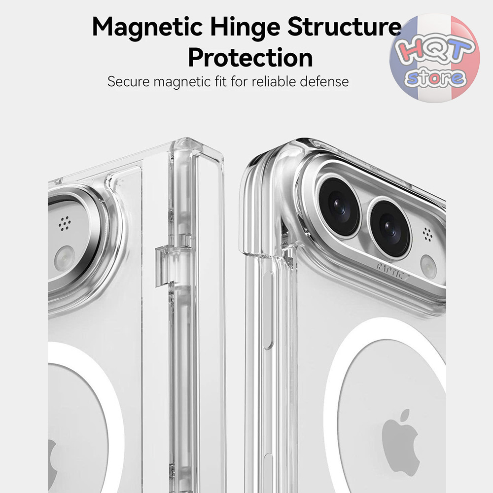 Ốp Raptic Crystal Clear Case iPhone Duo Trong Suốt Magsafe