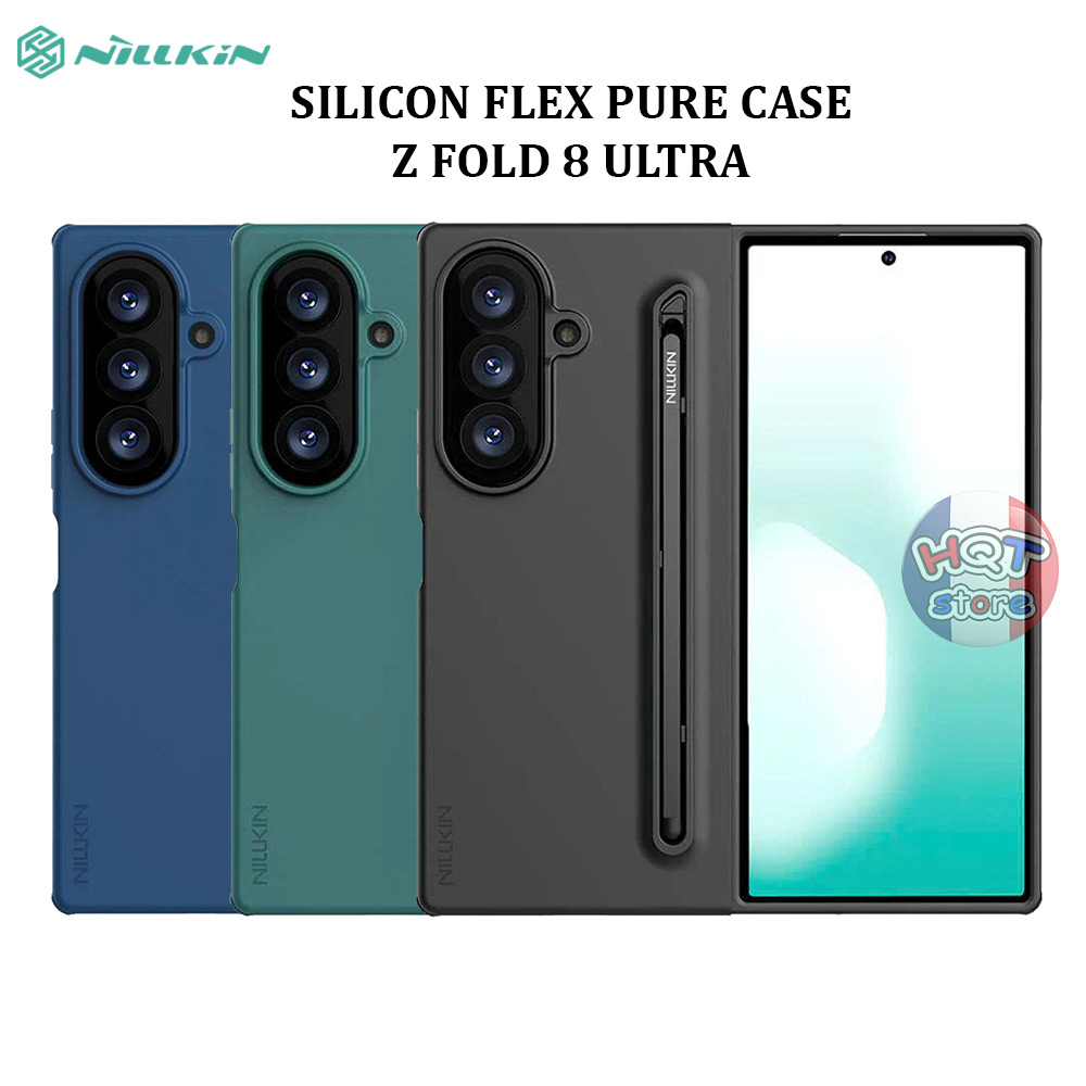 Ốp Silicon kèm bút Nillkin Flex Pure Fold Case Galaxy Z Fold 8 Ultra