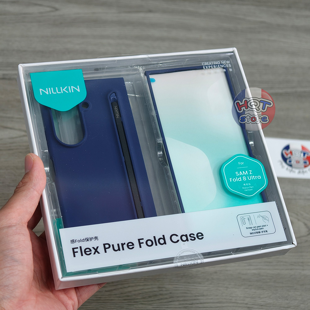 Ốp Silicon kèm bút Nillkin Flex Pure Fold Case Galaxy Z Fold 8 Ultra