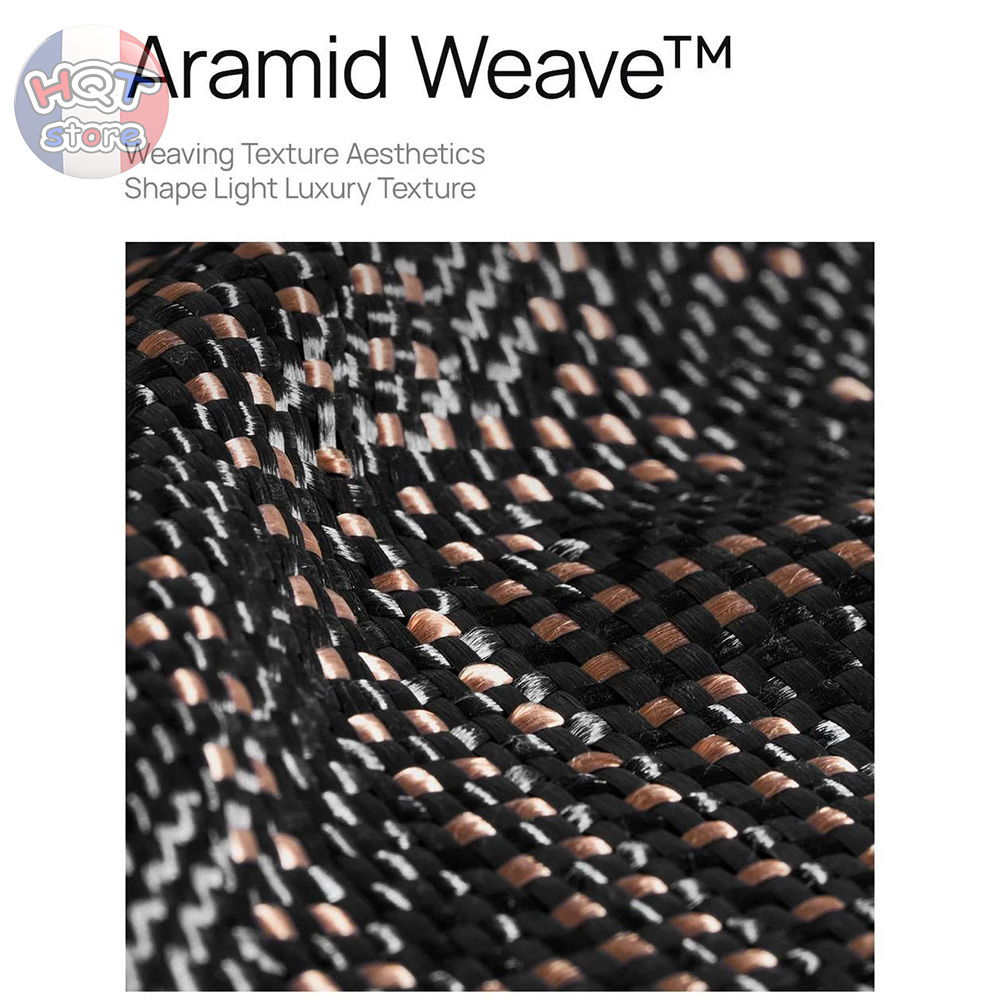 Ốp lưng Raptic Aramid Skin Grid Valor cho iPhone 18 Pro Max / 17