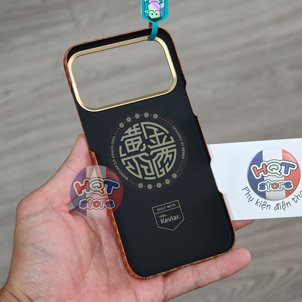 Ốp Sợi Kevlar Benks Fortune Orange iPhone 17 Pro Max / 17 Pro