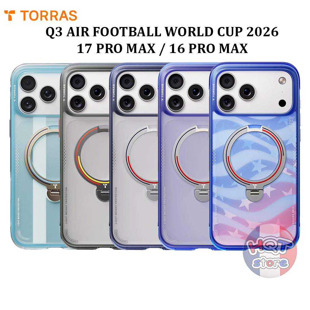 Ốp TORRAS Q3 Air World Cup 2026 iPhone 17 Pro Max 16 PM