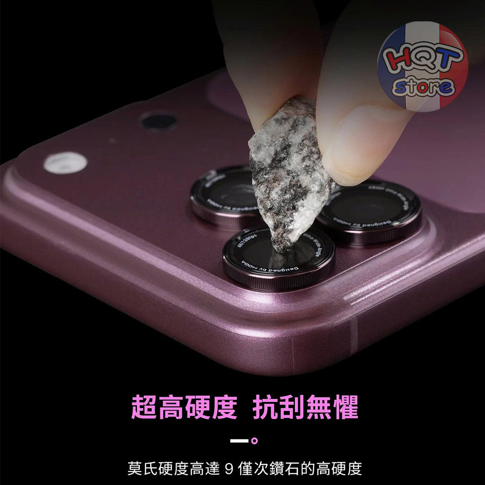 Ốp viền kính Camera Hoda Sapphire DSLR iPhone 18 Pro Max Pro