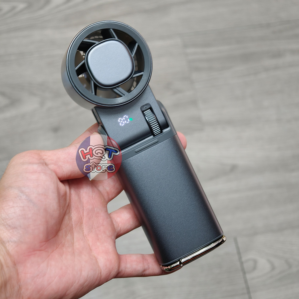 Quạt mini cầm tay IceWing JF181 vỏ nhôm tích hợp sò lạnh