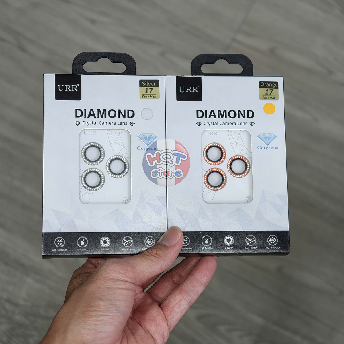 Viền Kính Camera URR Diamond Lens iPhone 17 Pro Max 17 Pro 16 Pro Max