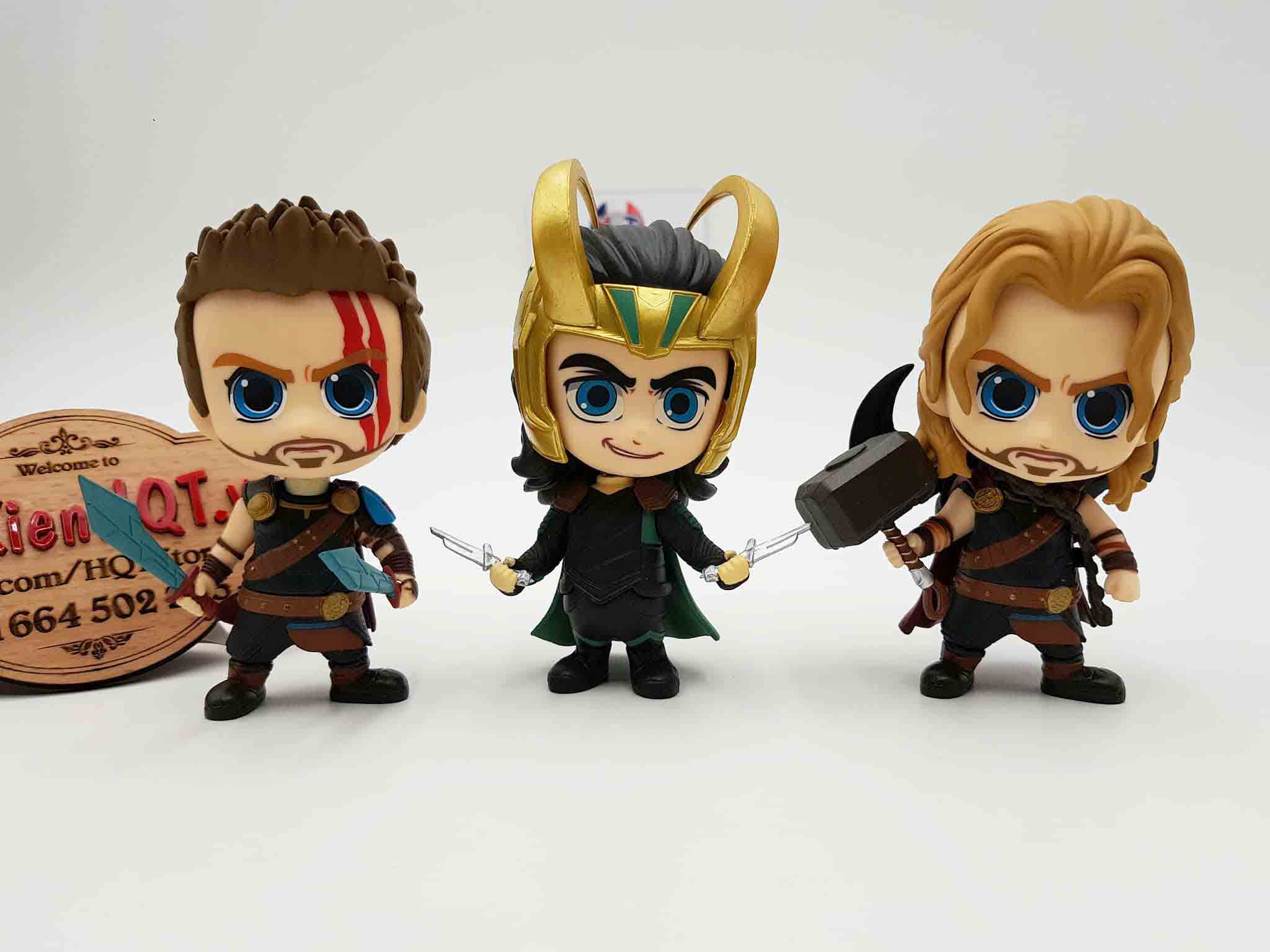 Mô hình Loki Thor Ragnarok Chibi đầu lắc lư