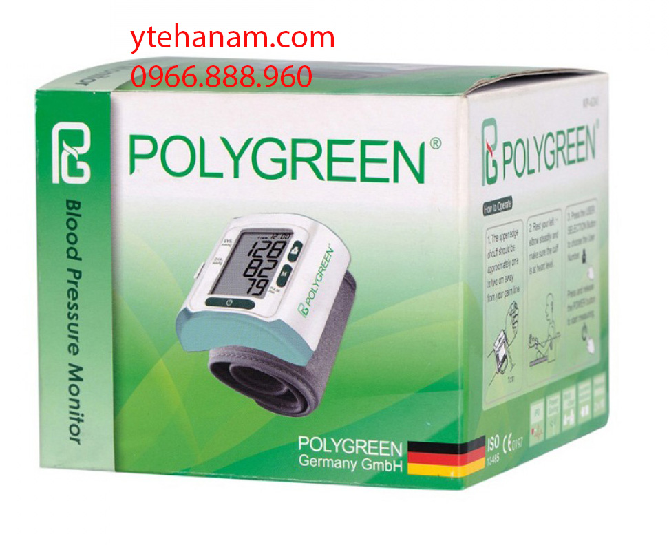 Máy đo huyết áp cổ tay điện tử tự động Polygreen KP-6241