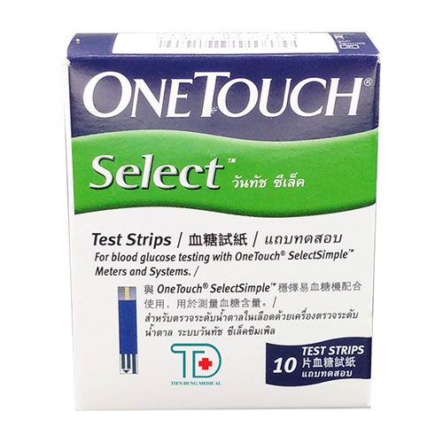 Que thử của máy đo đường huyết OneTouch Select Simple