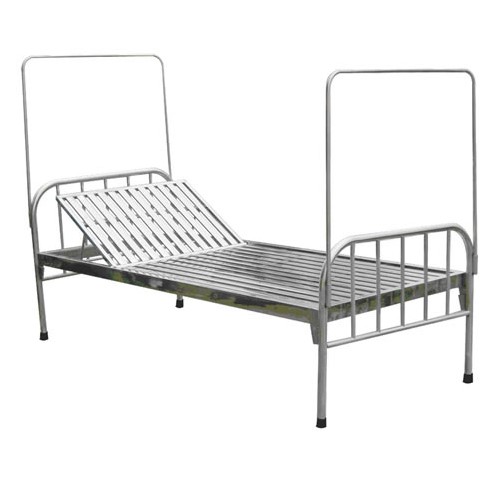 Giường bệnh nhân INOX giát hộp nâng đầu
