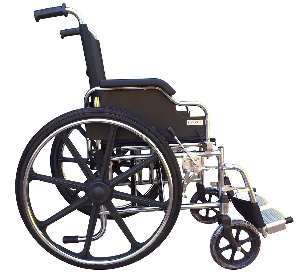Xe lăn Lucass X39BJ với thiết kế vành đúc