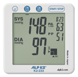 Máy đo huyết áp cổ tay ALPK2 K2-233