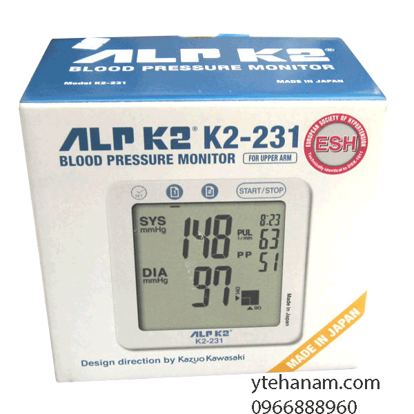 Máy đo huyết áp bắp tay ALPK2 K2-231