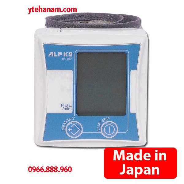 Máy đo huyết áp điện tử cổ tay ALPK2 K2-051. Made in Japan