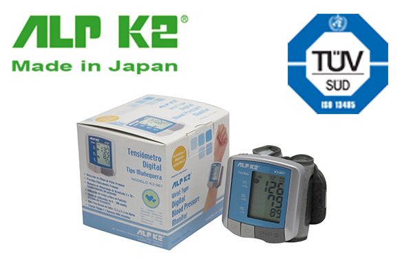 Máy đo huyết áp điện tử cổ tay ALPK2 K2-061. Made in Japan