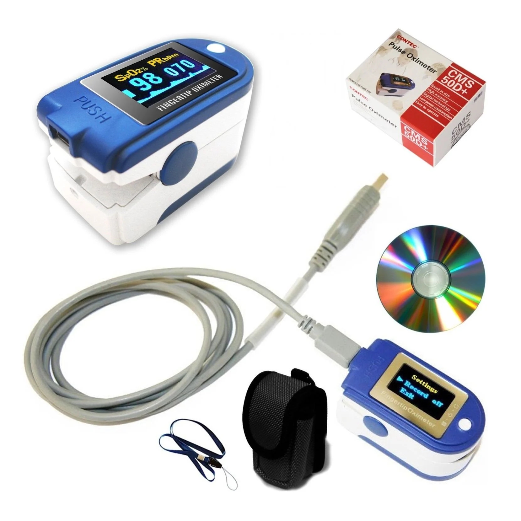 Máy đo nồng độ oxy trong máu Contec CMS50D