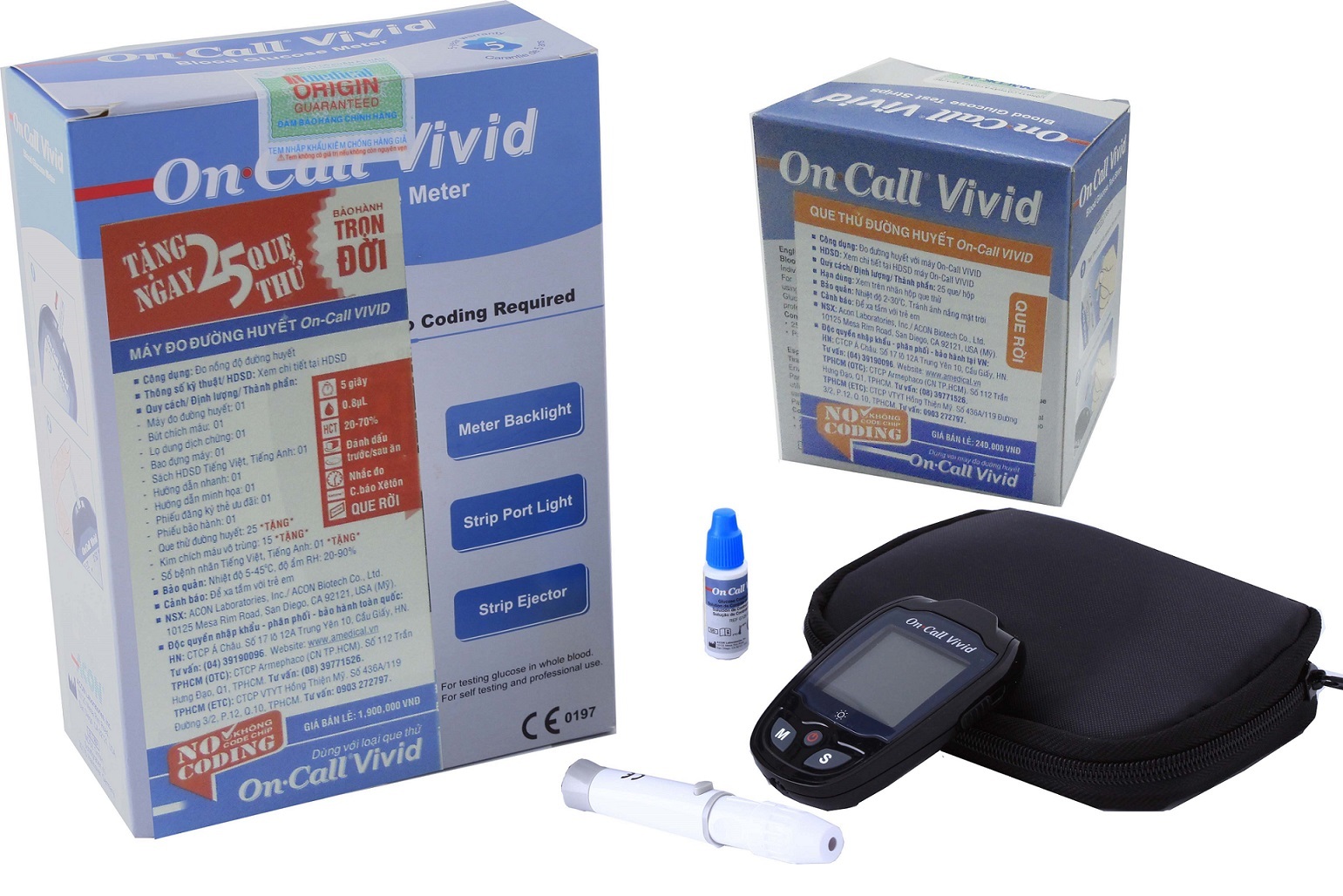 Máy đo đường huyết ACON ON-CALL Vivid