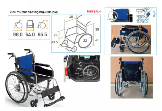 Xe lăn cao cấp miki nhật bản vs1