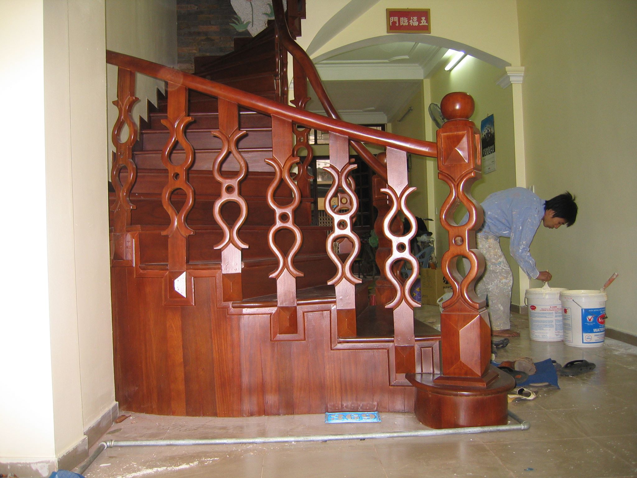 cầu thang gỗ đẹp 1