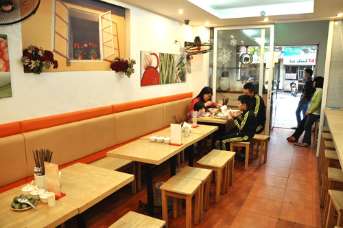 Thiết kế nhà hàng ăn uống nhỏ