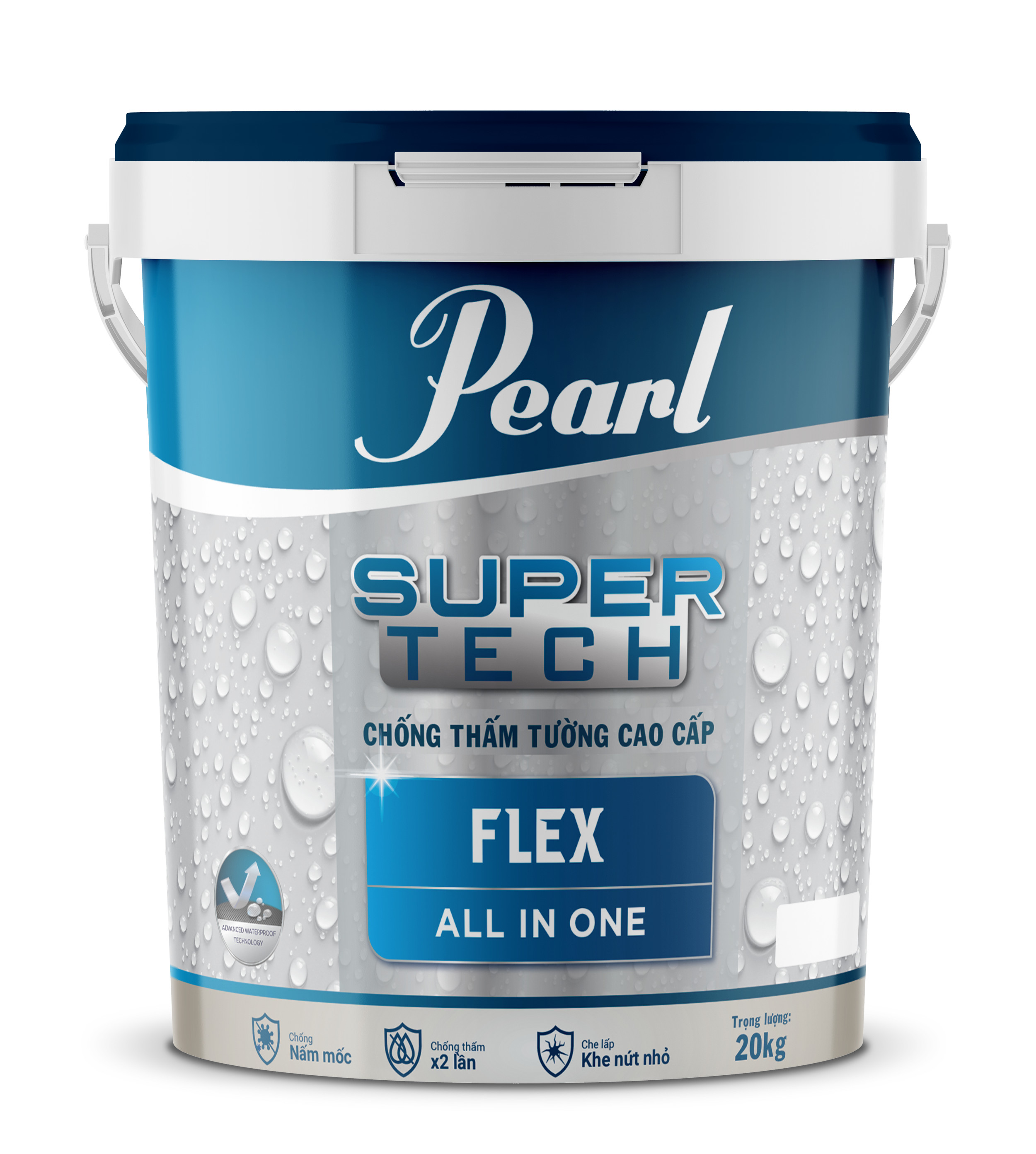 Sơn Chống Thấm Màu PEARL Cao Cấp - (SupperTech - FLEX All In One)