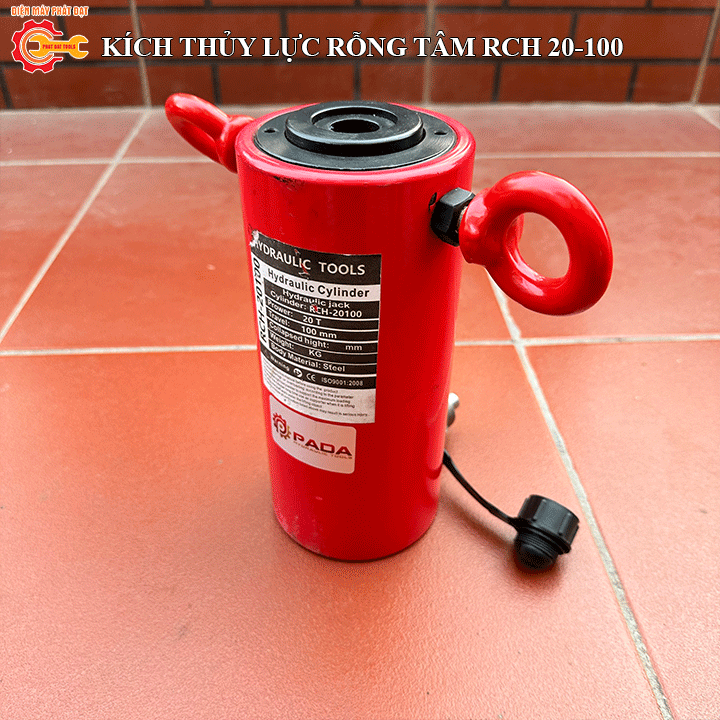 Kích Thủy Lực Rỗng Tâm 20 Tấn RCH-20100 – Lực ép 20T, hành trình 100mm