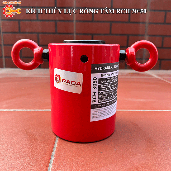 Kích Thủy Lực Rỗng Tâm 30 Tấn RCH-3050 – Lực ép 30T, hành trình 50mm