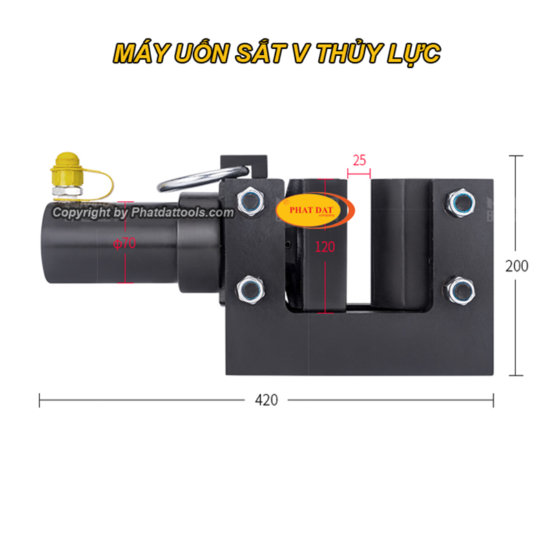 Máy uốn sắt V thủy lực