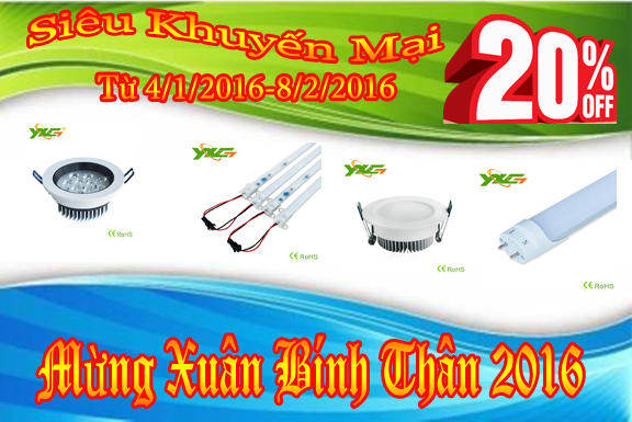 Khuyến Mãi Chào Xuân Bính Thân - 2016