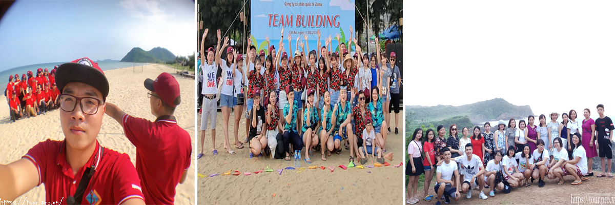 hoạt động du lịch team building tại cô tô