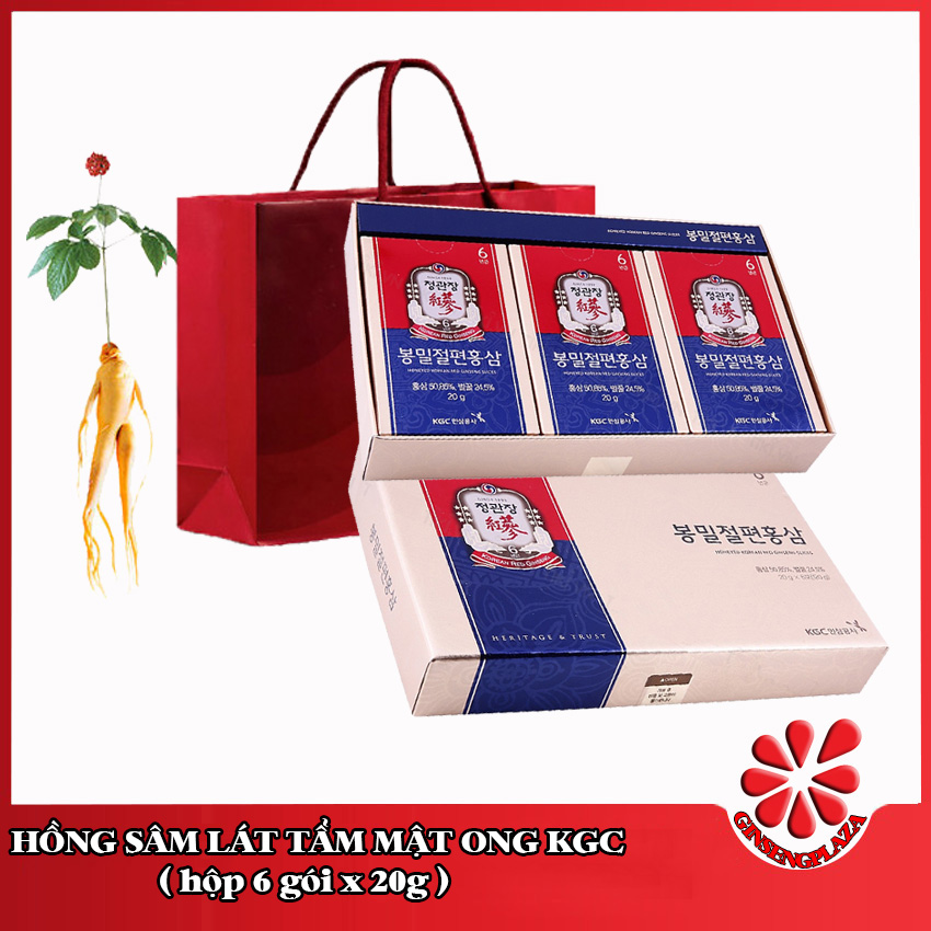 Hồng Sâm Lát Tẩm Mật Ong Cheong Kwan Jang - Hộp 6 gói x 20g