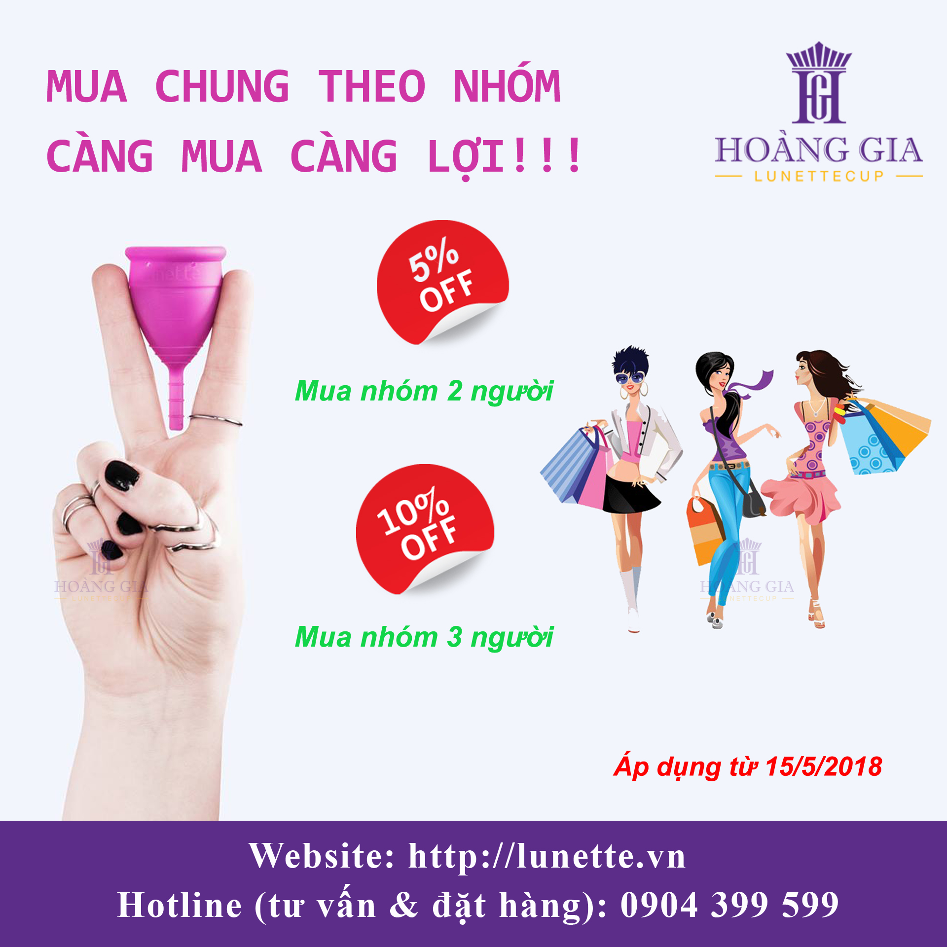 Mua chung theo nhóm - Càng mua càng lợi!