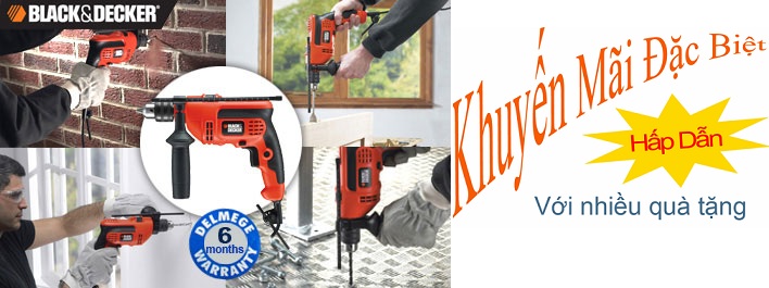 KHUYẾN MÃI DỤNG CỤ ĐIỆN CẦM TAY BLACK & DECKER