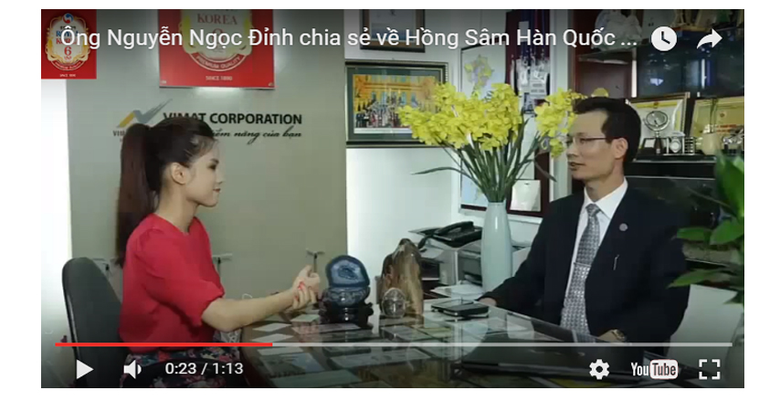 Ông Nguyễn Ngọc Đỉnh chia sẻ về Hồng Sâm Hàn Quốc ROYAL KOREA