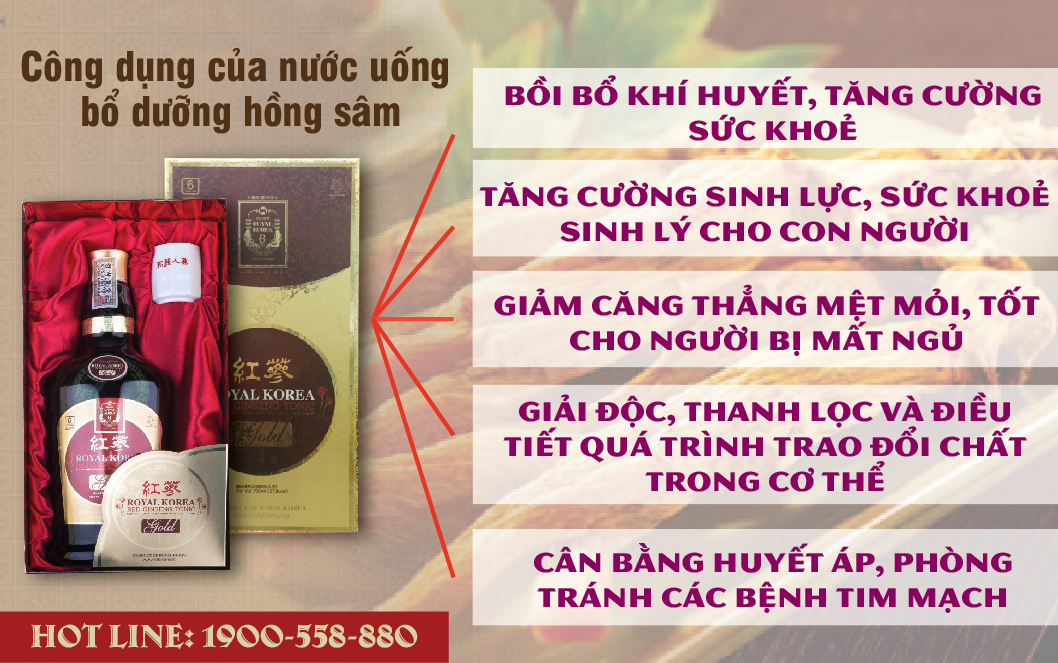 Nước uống hồng sâm Hàn Quốc