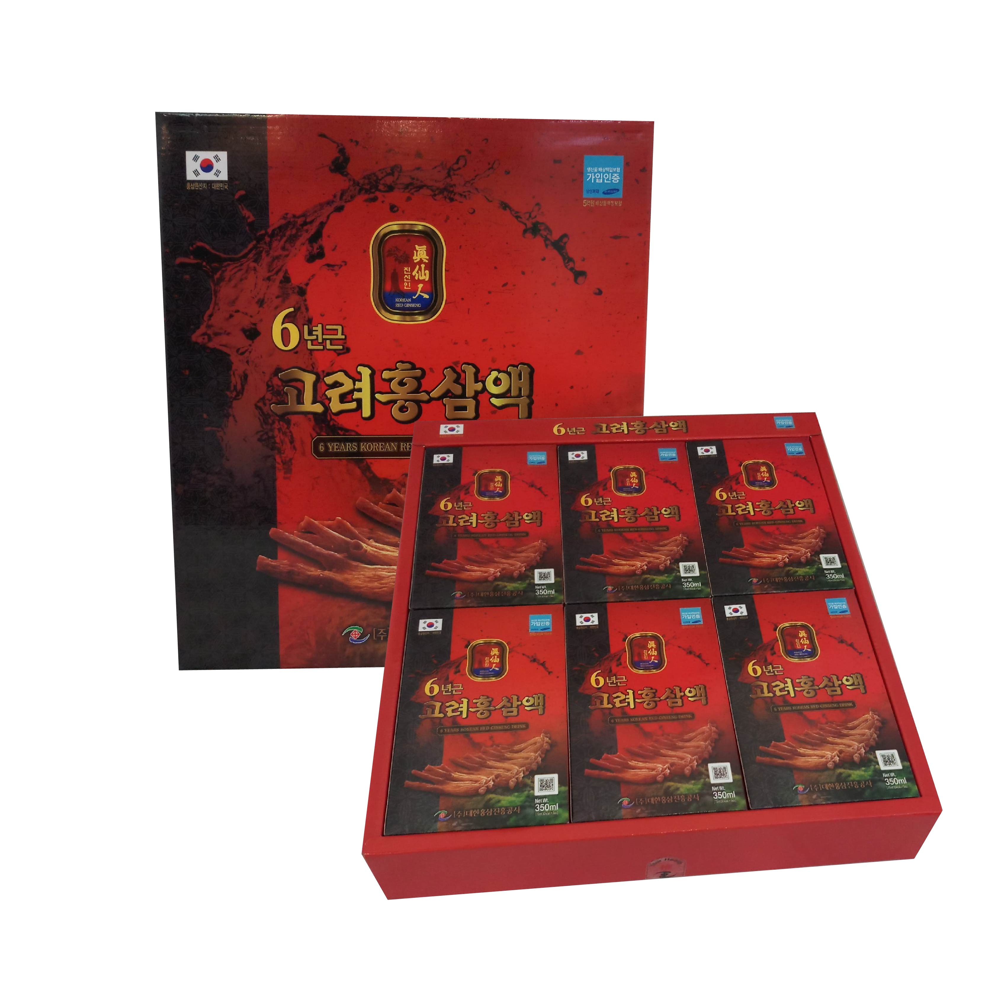 Nước uống bổ dưỡng Hồng sâm 6 năm tuổi - 6 YEARS KOREAN RED GINSENG DRINK