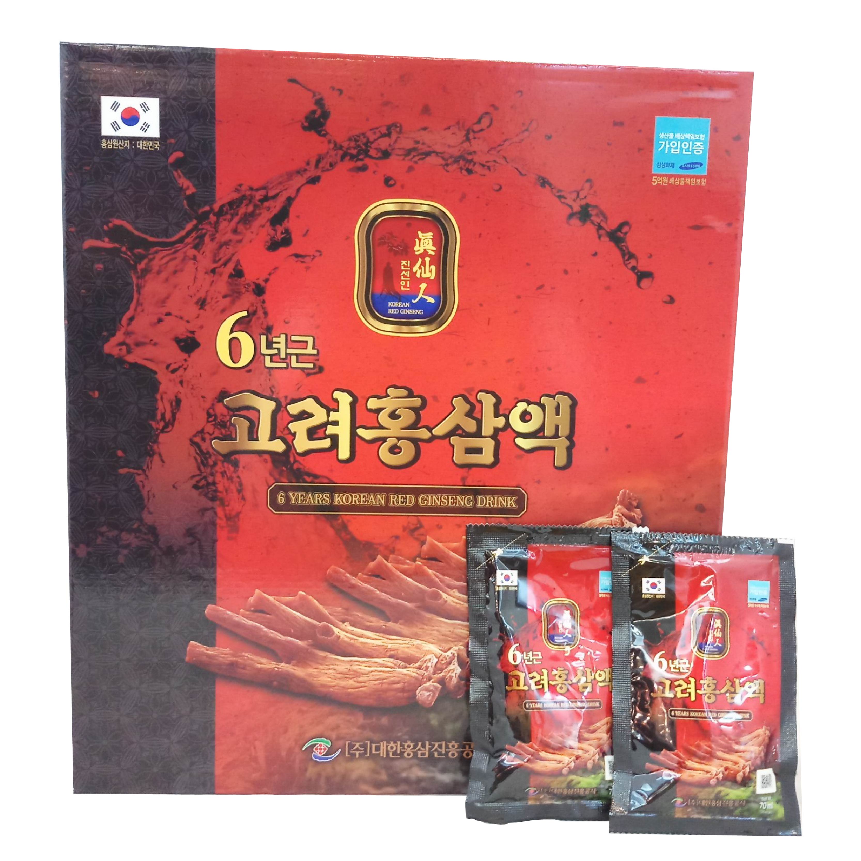 Nước Uống Bổ Dưỡng Hồng Sâm 6 Năm Tuổi - 6 Years Korean Red Ginseng Drink