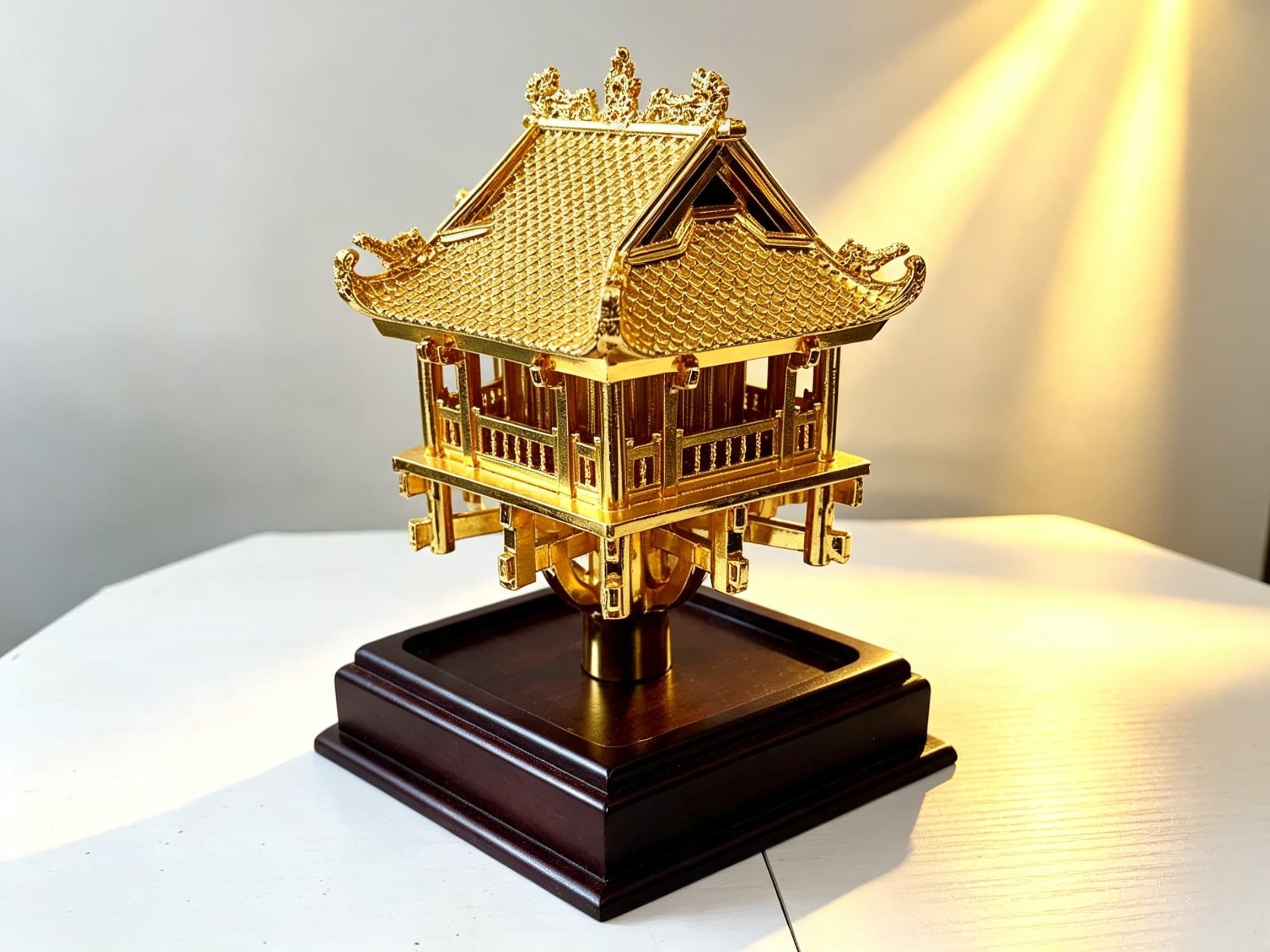 Mô hình Chùa Một Cột — món quà ý nghĩa trao gửi mong muốn bình an, vững chãi và phát triển bền vững