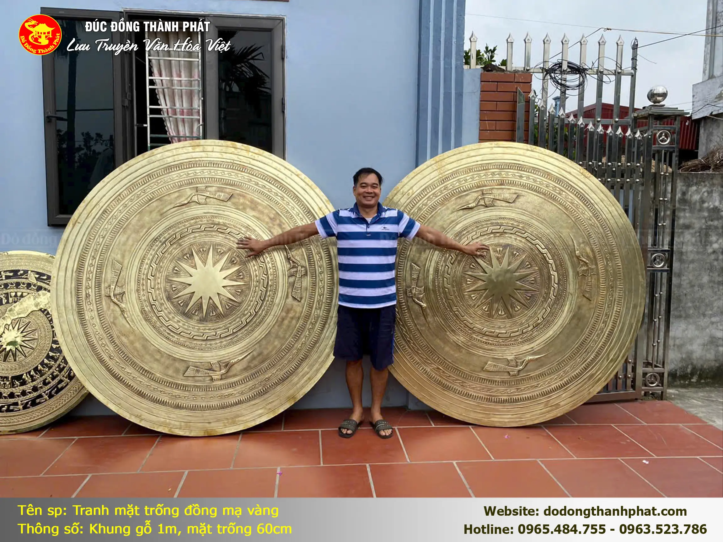 Cơ sở chế tác tranh mặt trống đồng — Xưởng Hưng Yên, kế thừa nghề truyền thống, giữ chuẩn họa tiết Đông Sơn