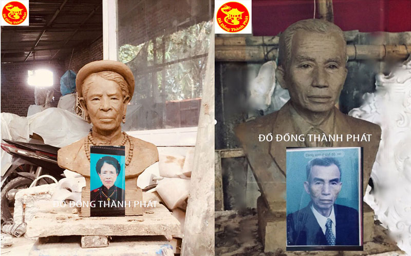 đúc tượng chân dung bằng đồng