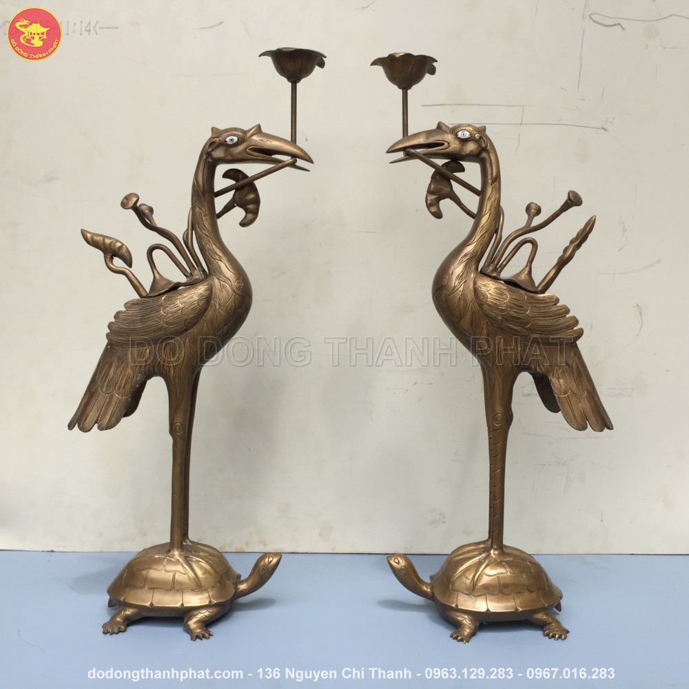 Hạc đồng hun giả cổ cao 60 cm 