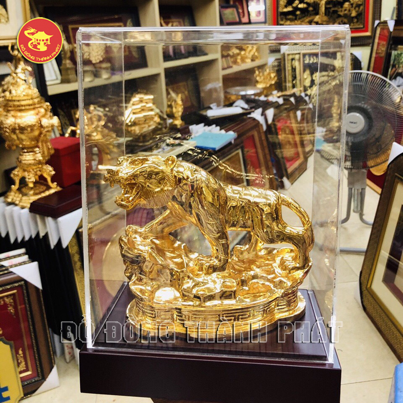 Tượng Hổ Mạ Vàng 24k.