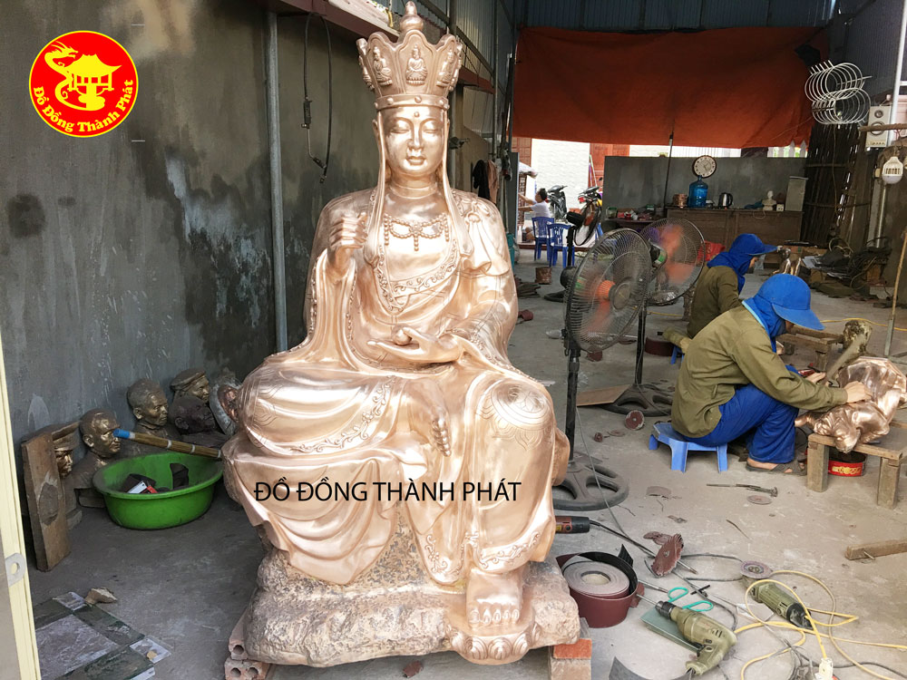 tượng phật đúc Bồ tát Địa Tạng Vương