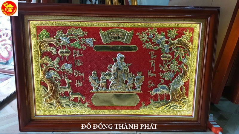 Tranh mừng thọ cụ bà mẫu mới 2025