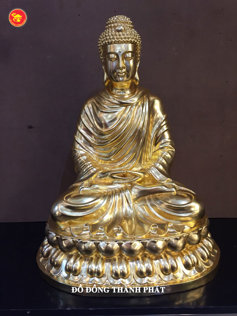Tượng đồng Phật Thích Ca Mâu Ni dát vàng