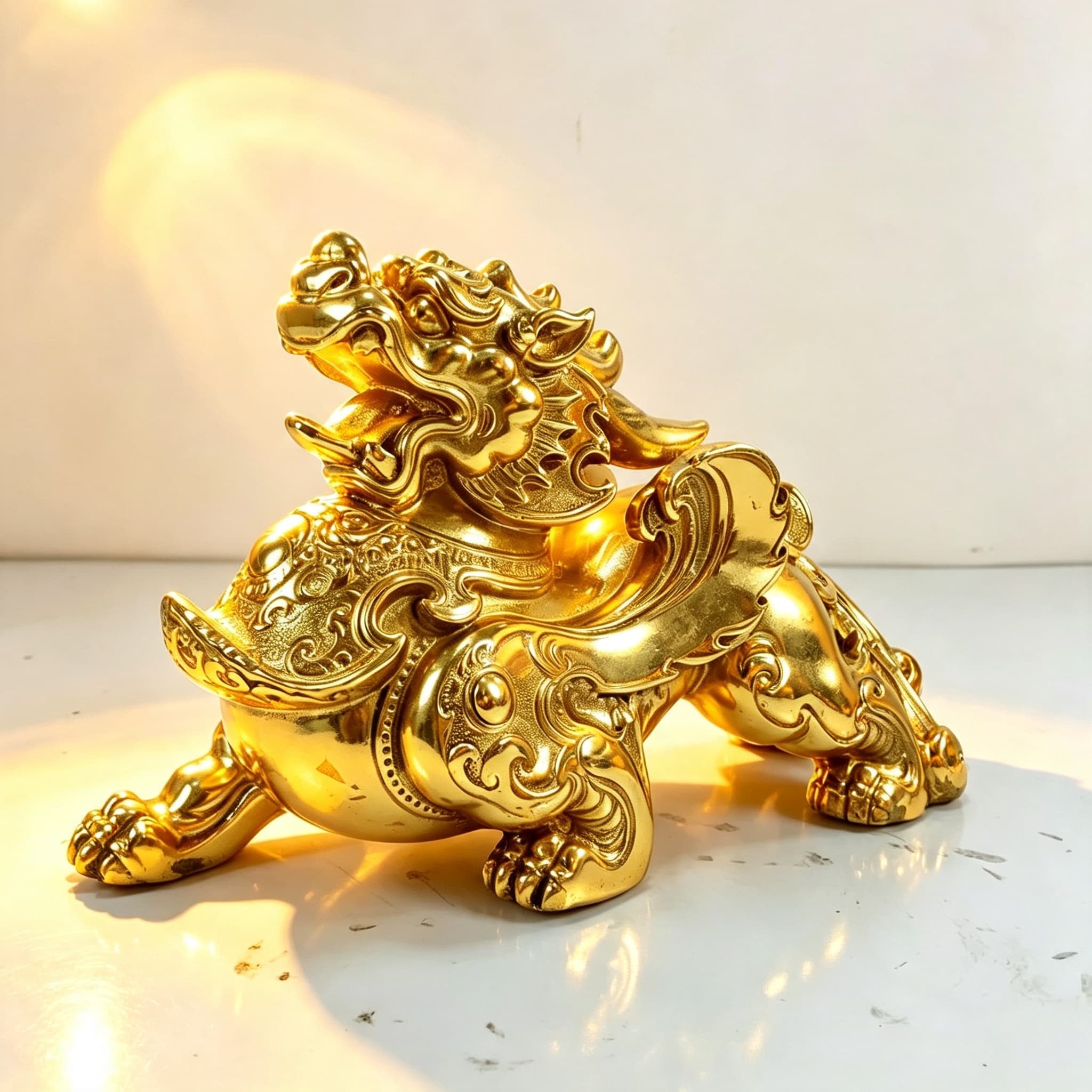 Tỳ Hưu đặt trên bàn làm việc, đầu hướng ra ngoài thu tài lộc, hỗ trợ sự nghiệp thăng tiến và bảo vệ gia chủ