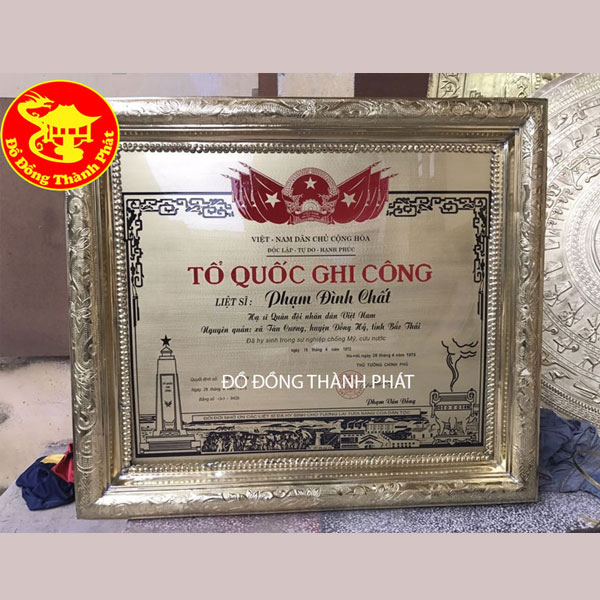 Bằng Tổ Quốc Ghi Công Bằng Đồng Ăn Mòn Đẹp Bằng Tổ Quốc Ghi Công Bằng Đồng Ăn Mòn Đẹp