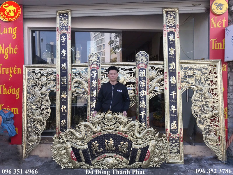 Bộ cuốn thư câu đối đồng