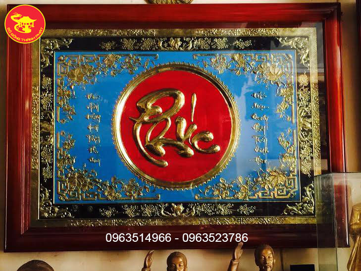 Tranh chữ Phúc mạ vàng 24k, Quà Tặng tranh chữ phúc ý nghĩa Tranh chữ Phúc mạ vàng 24k, Quà Tặng tranh chữ phúc ý nghĩa