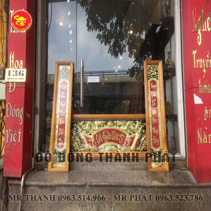 Hoành phi câu đối cửu huyền thất tổ treo bàn thờ gia tiên